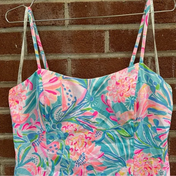Lilly Pulitzer Pink and Blue Swim Coverup - Picture 5 of 12